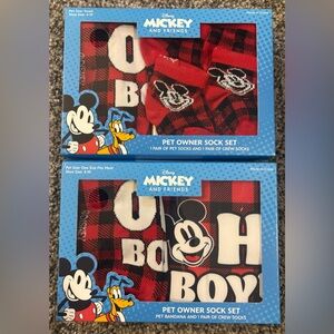 NWT Disney Pet Owner Sock Set- includes 2 gift sets